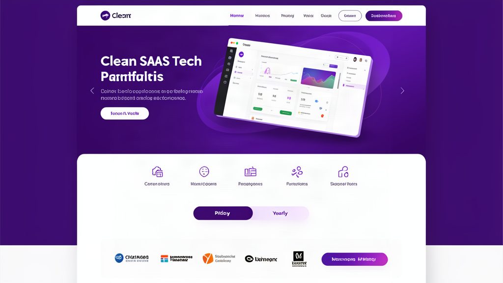 Website design example for a SaaS tech startup with pricing plans